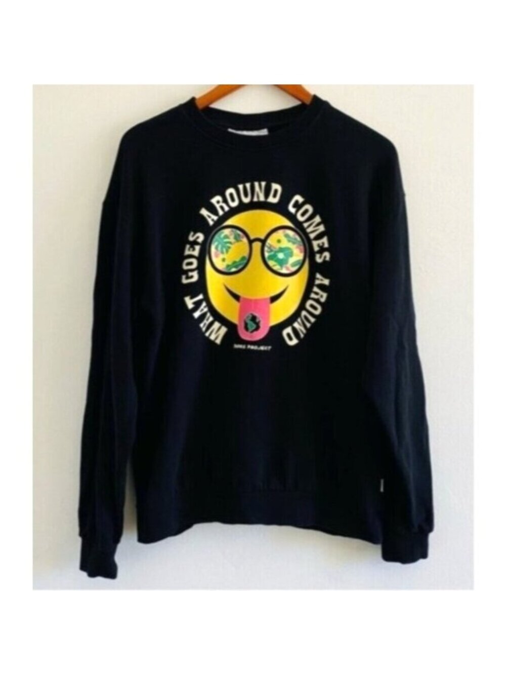 Parks Project 100% Organic Cotton Sweatshirt Black Crew Gorpcore Crew Sz Large